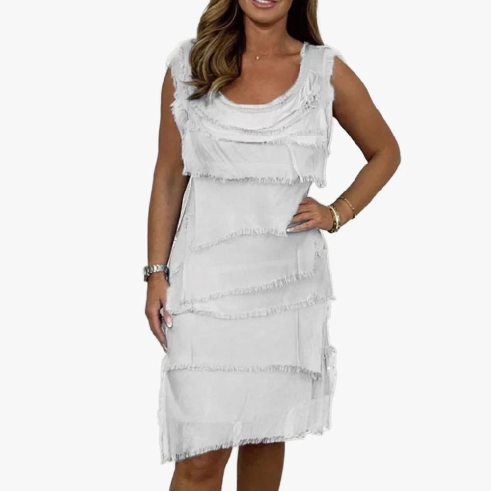 Abito Estivo Elegante con Frange