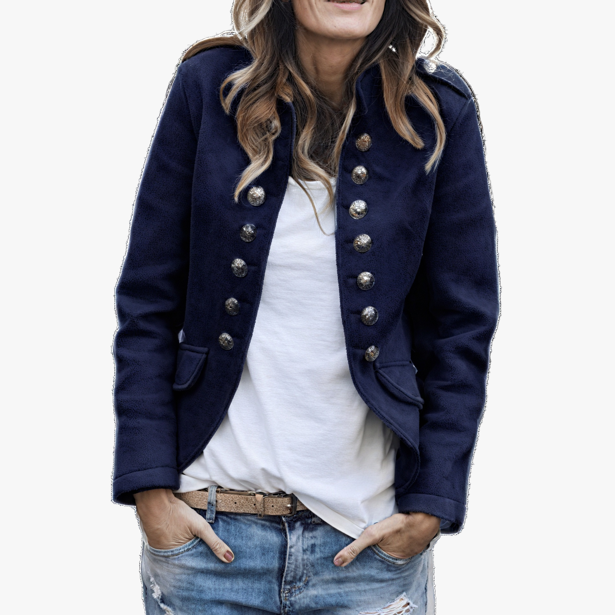 Giacca Militare Casual Chic