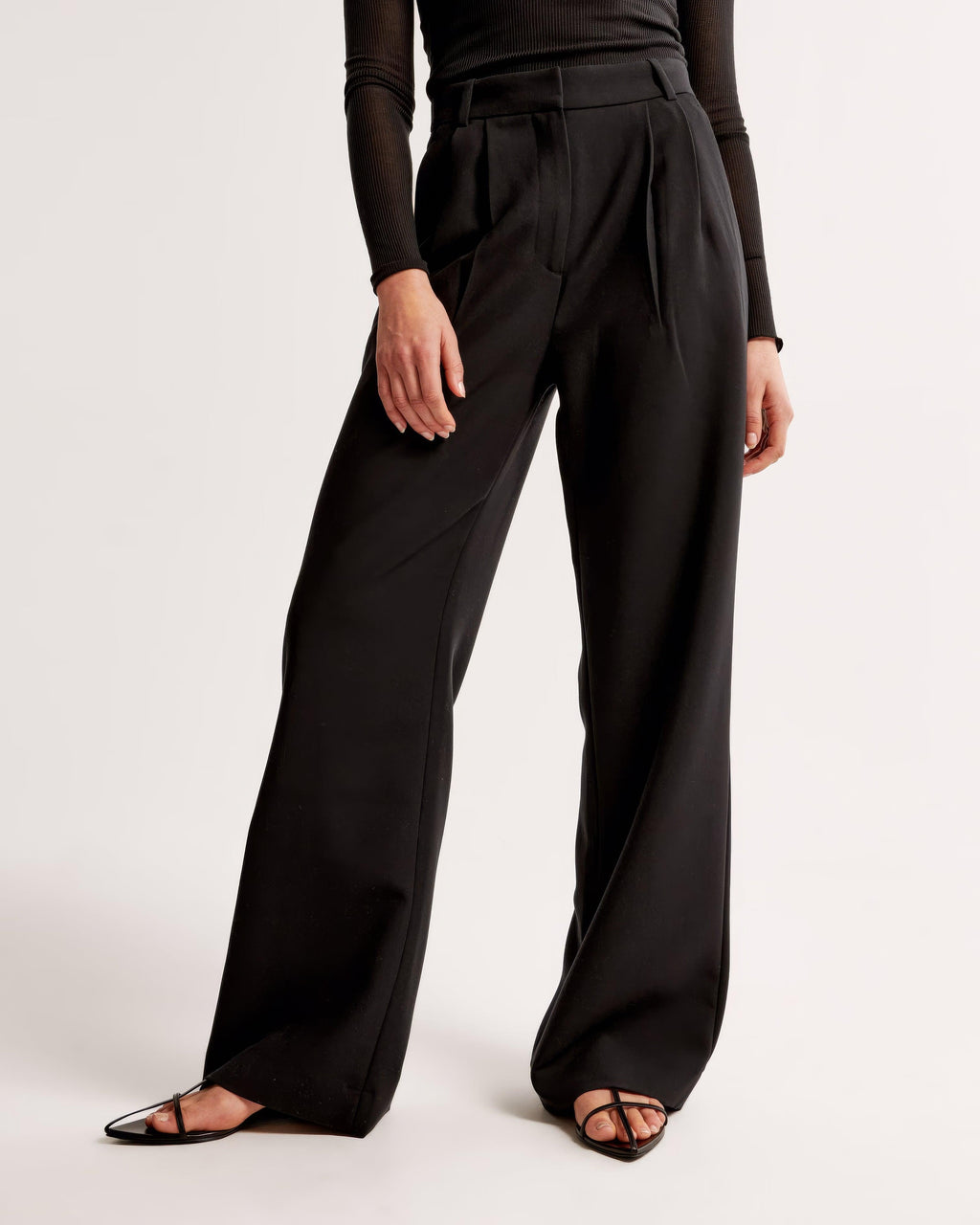 Zara | High Waist Pleated Leg Trousers with Tailored Fit - Image 7