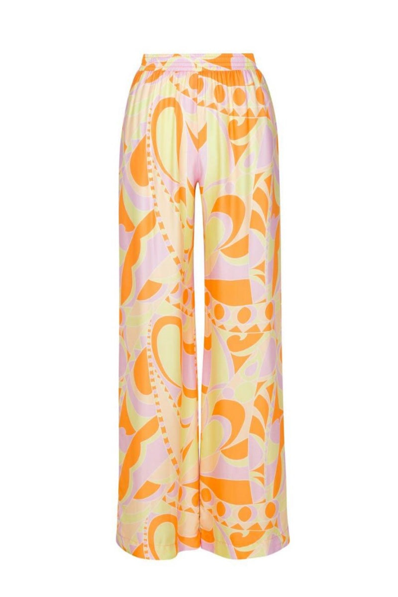 Completo Boho Chic: Top, Bra & Pantaloni Ampi