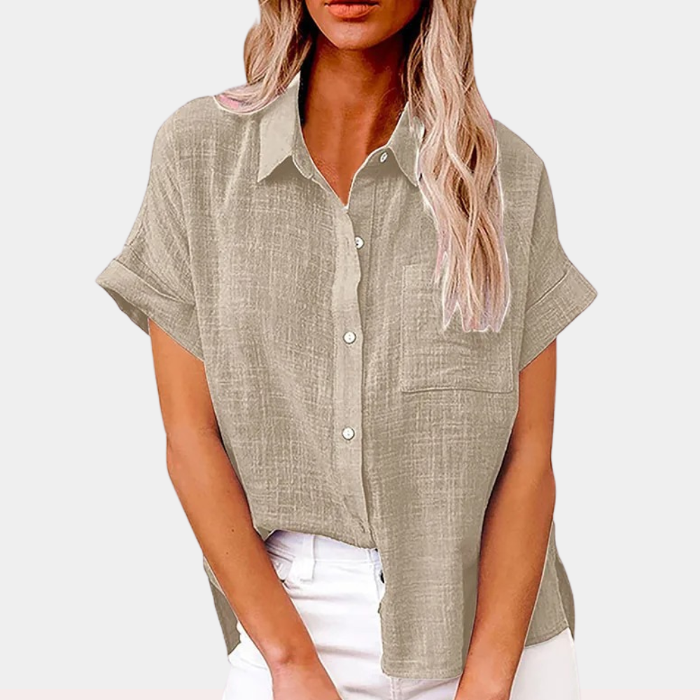 Camicia Casual Abbottonata Manica Corta