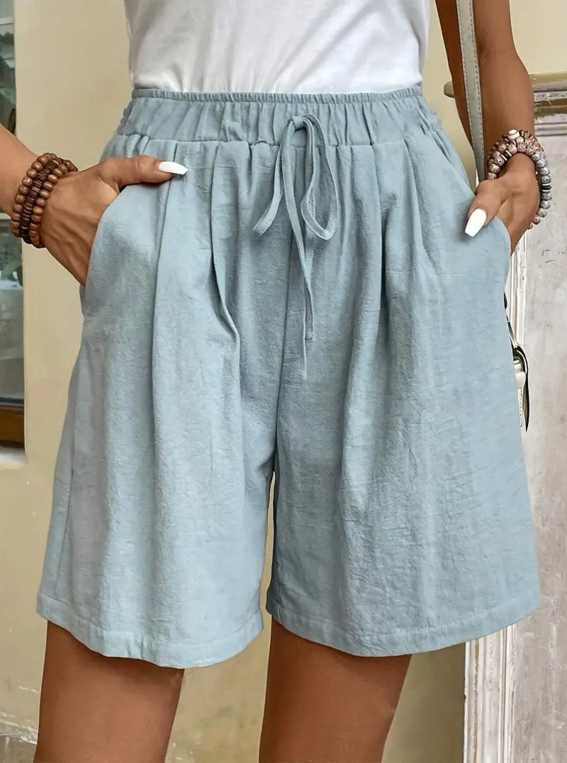 Shorts a Vita Alta con Coulisse