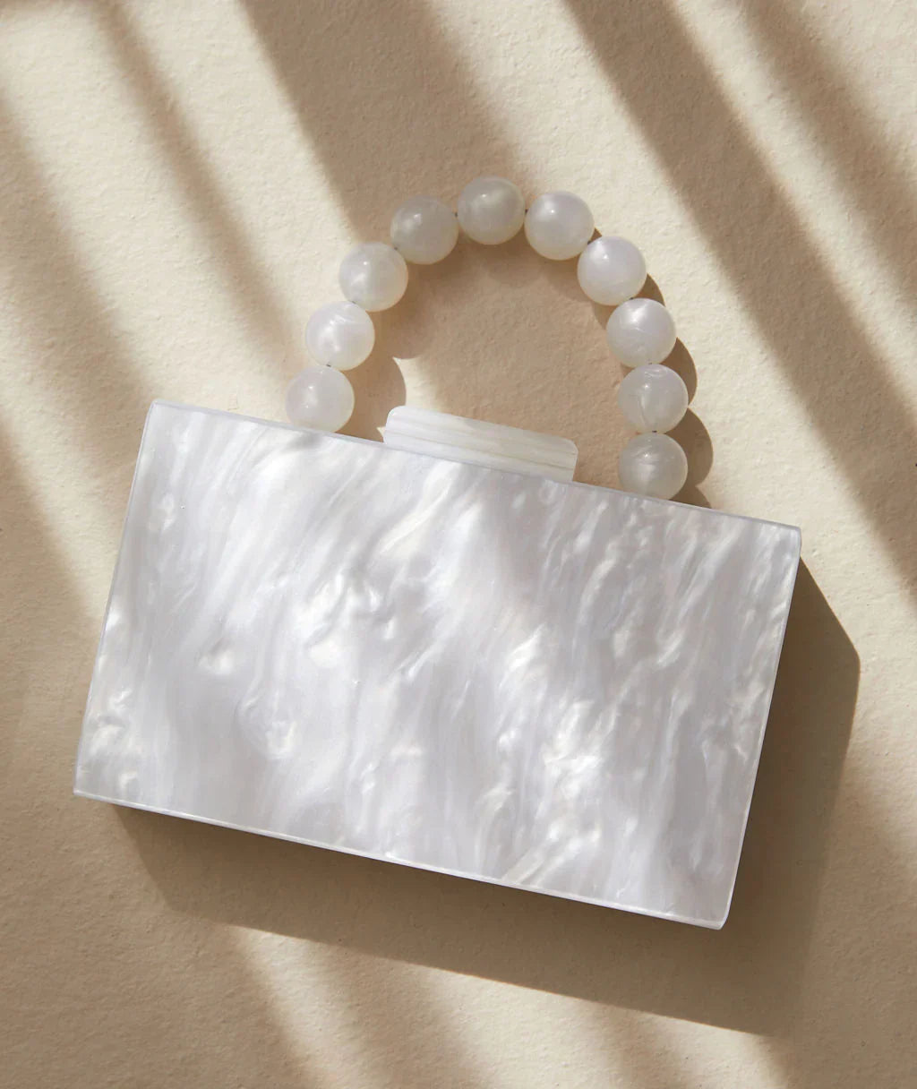 Clutch Rettangolare con Dettagli Gioiello