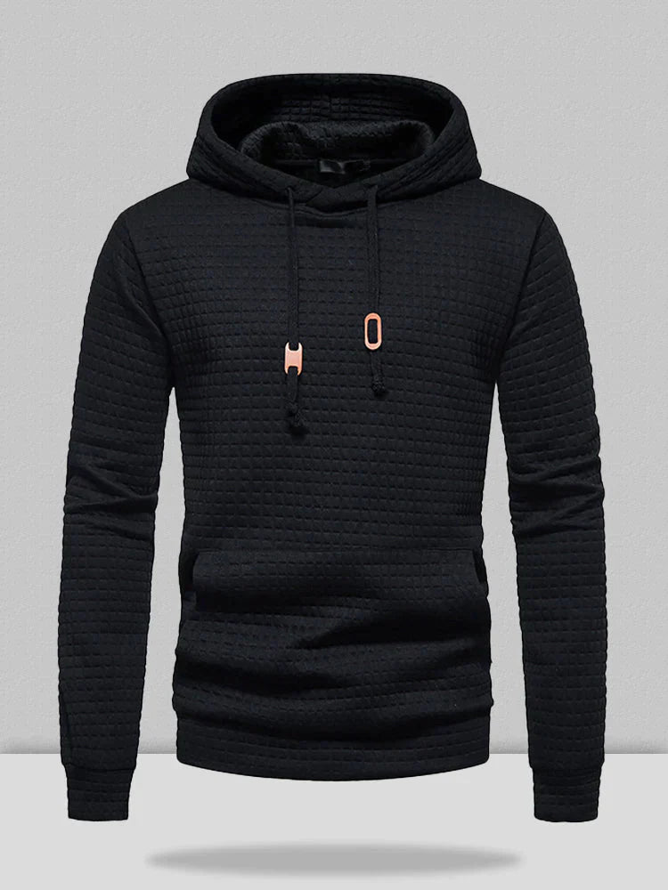 Coofandy pullover jacquard hoodie Hoodies coofandystore Black S 