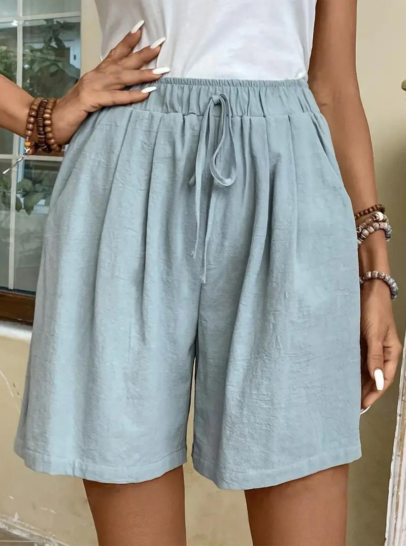 Shorts a Vita Alta con Coulisse