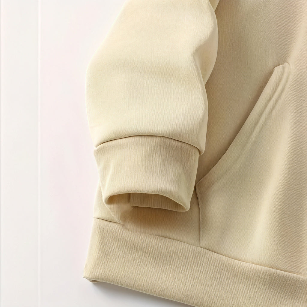 Felpa con Cappuccio Floreale Artistica