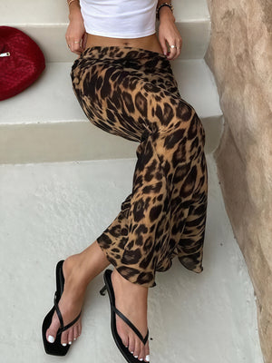 Gonna Leopardata a Vita Alta