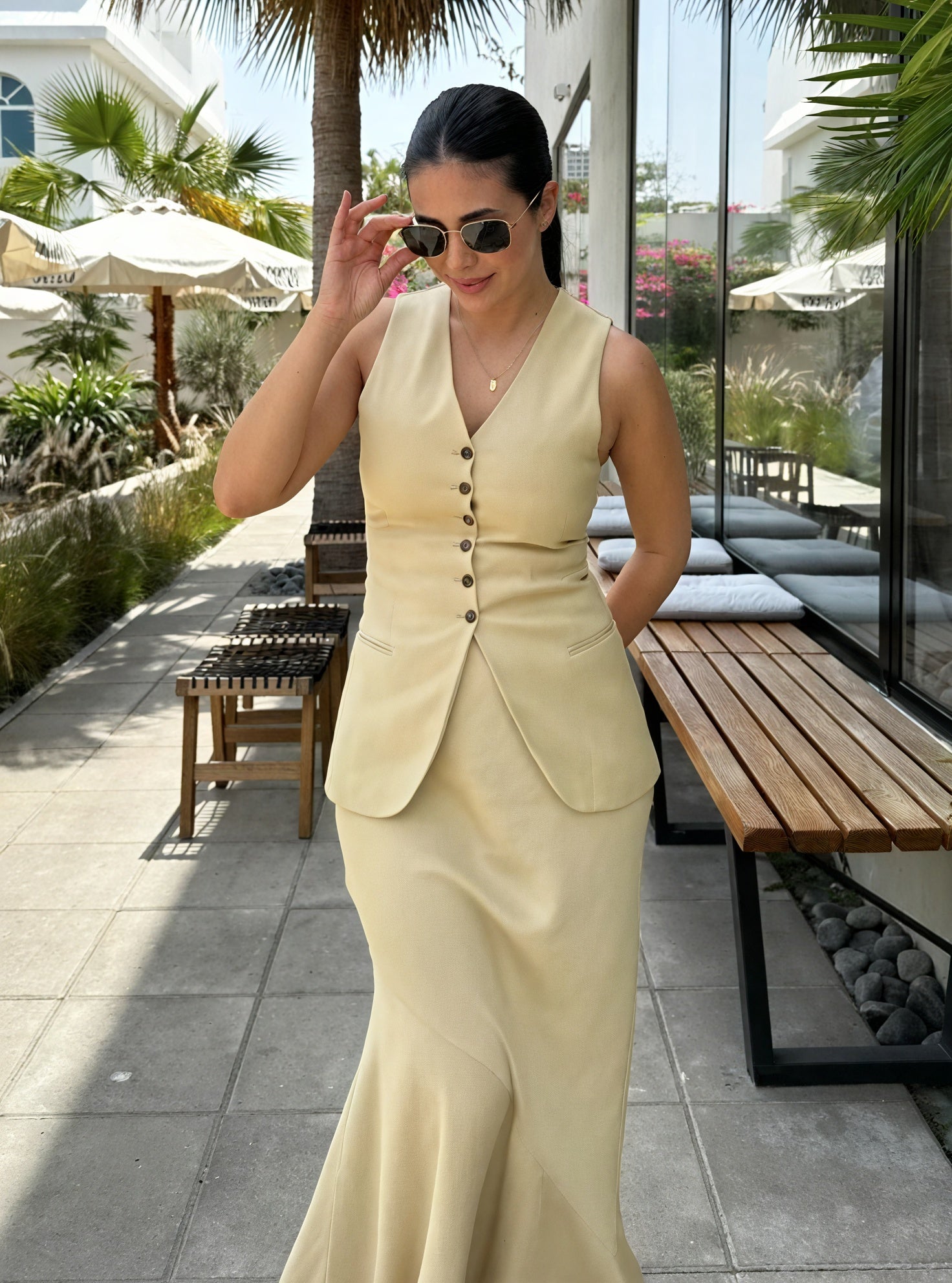 Gilet Sartoriale con Dettagli Zip