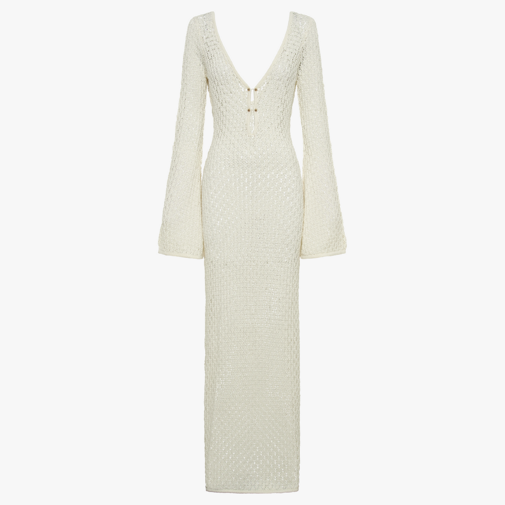 Abito Lungo Bohémien con Scollo a V Profondo