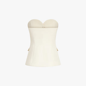 Completo Chic Strapless con Pantaloni Ampi