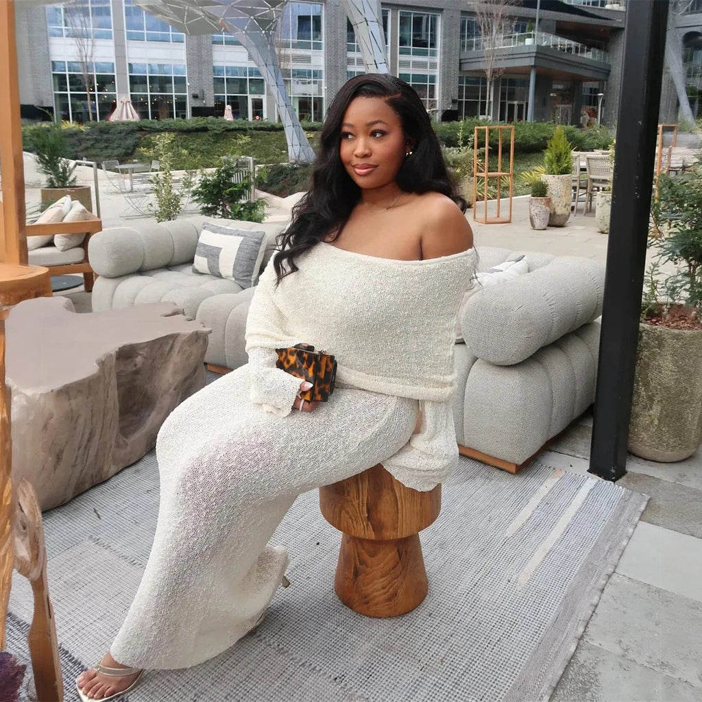 Abito Scintillante con Spalle Scoperte