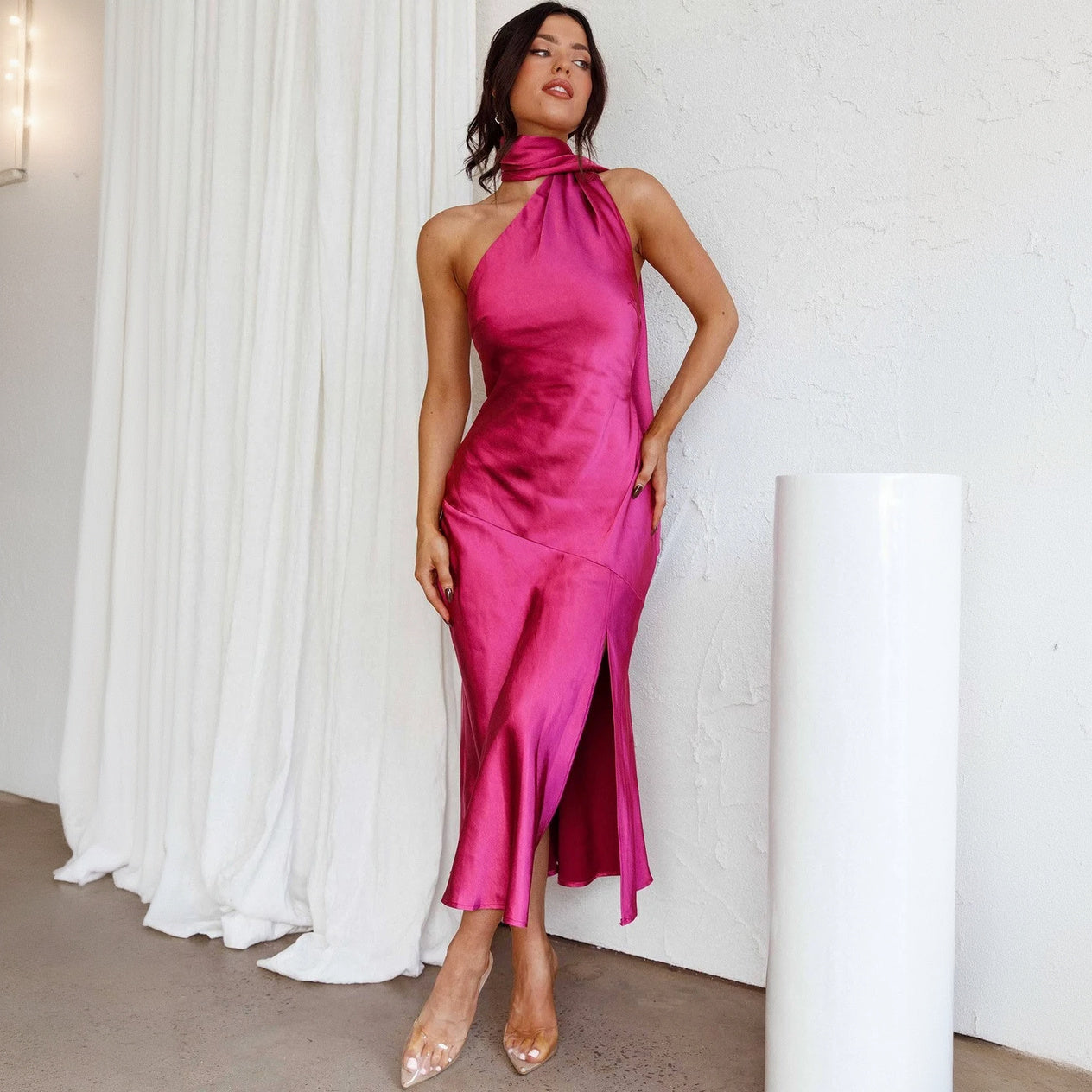 Abito Elegante Asimmetrico