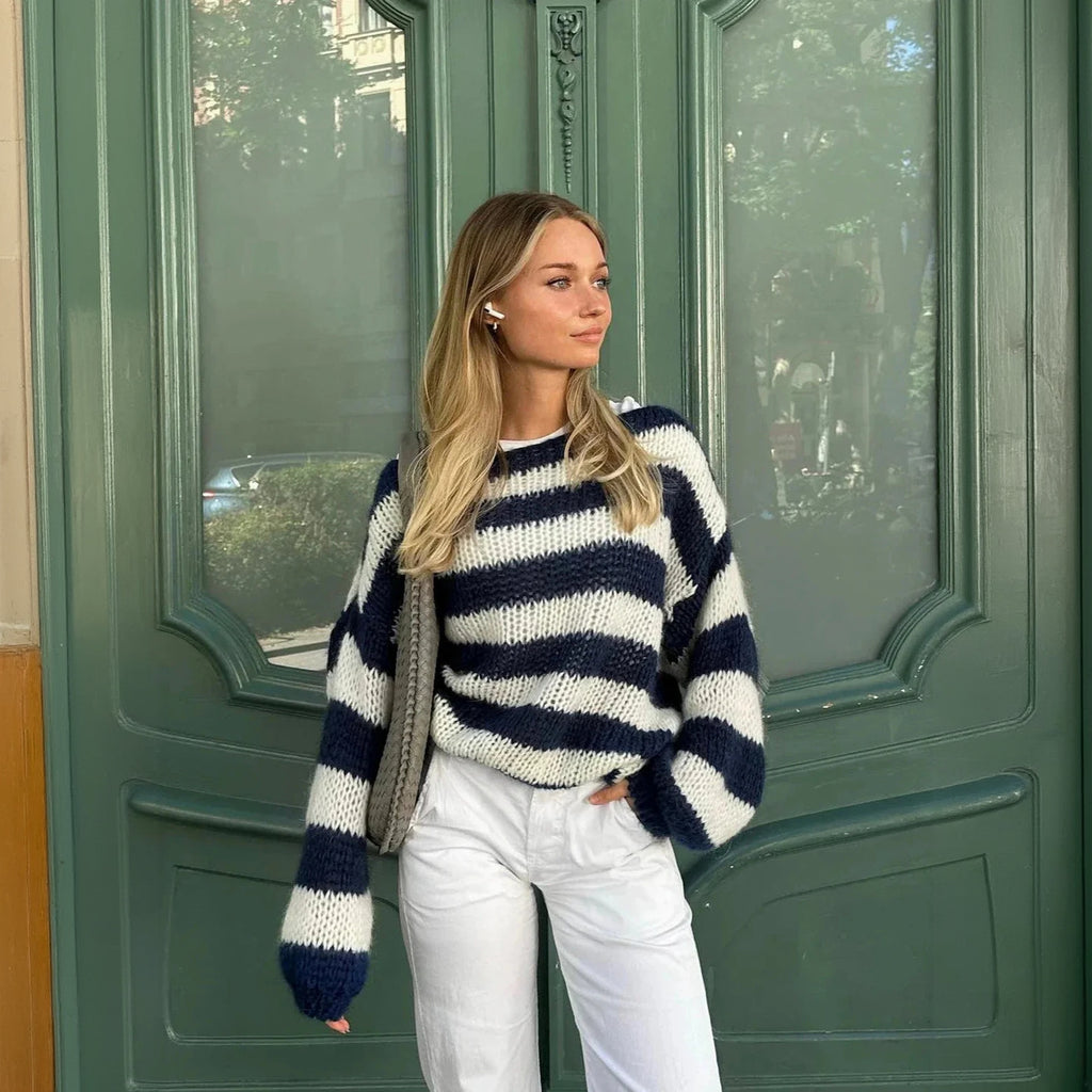 Maglione Oversize a Righe