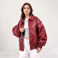 Giacca Bomber Moderna con Dettagli a Contrasto