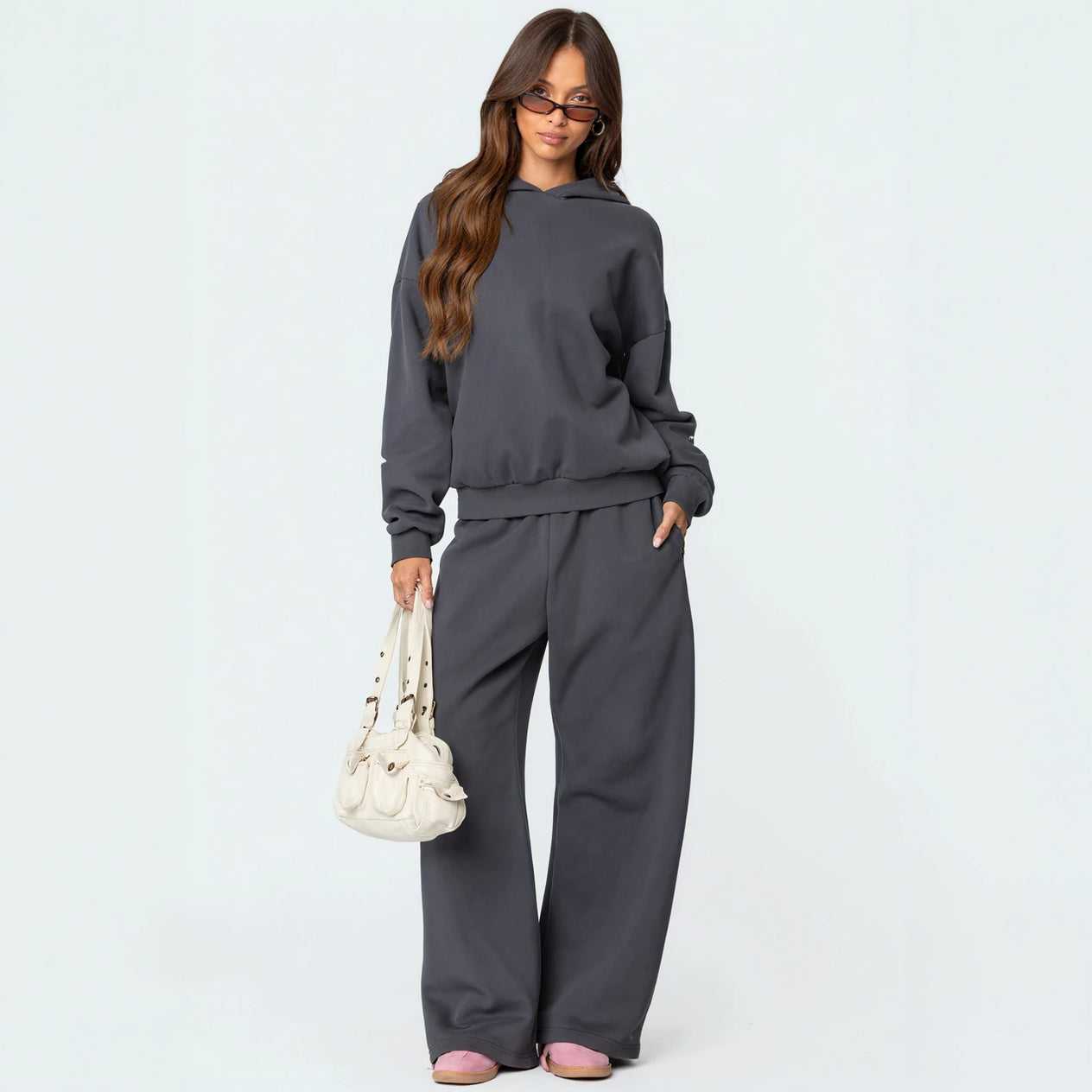 Completo Athleisure Felpa e Pantaloni Morbidi