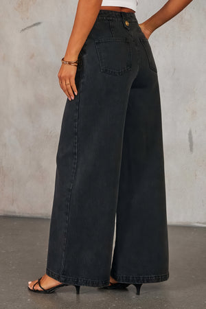 Completo Denim: Gilet & Pantaloni Palazzo