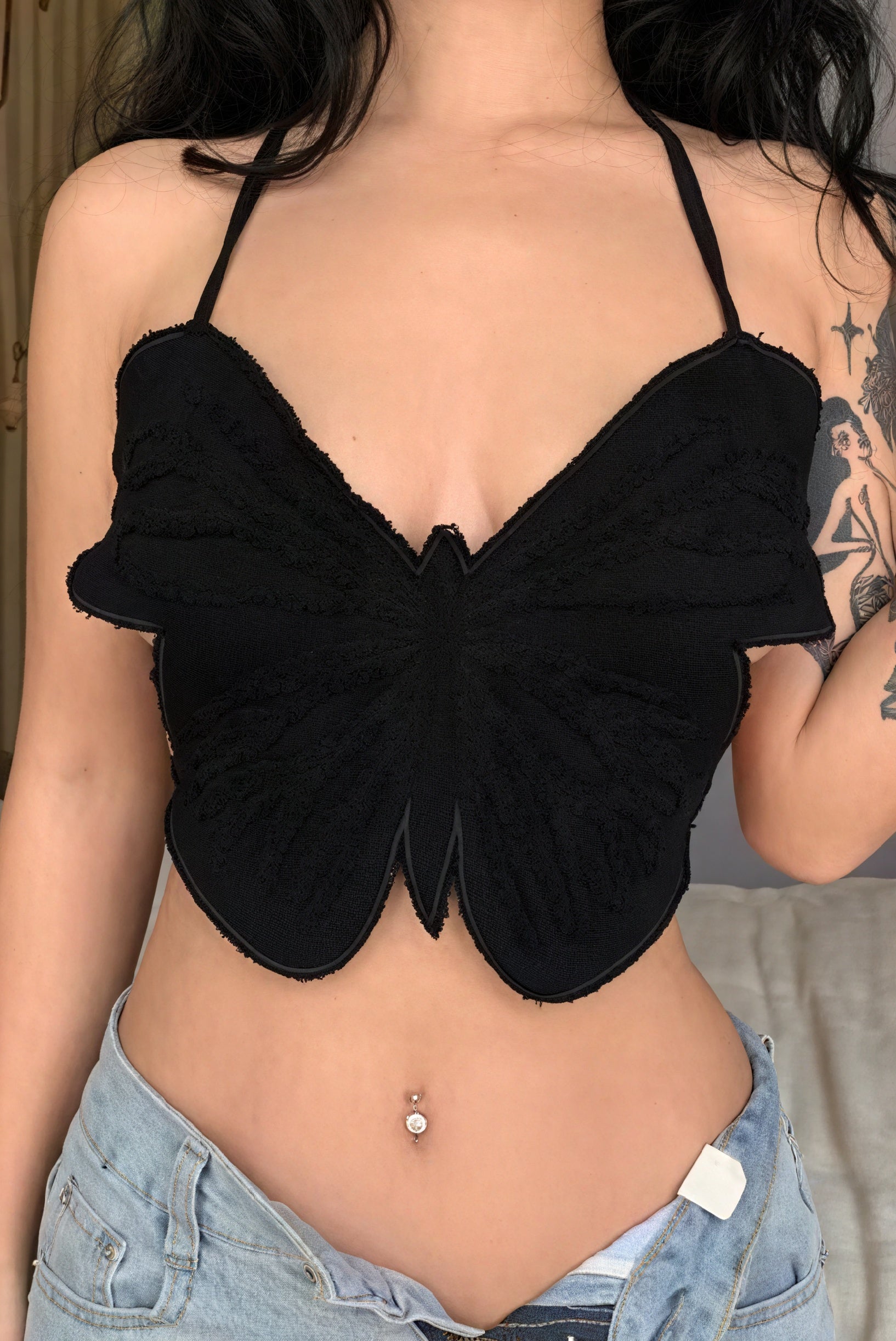 Top Halter a Farfalla