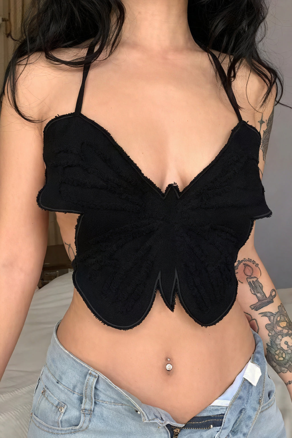 Top Halter a Farfalla
