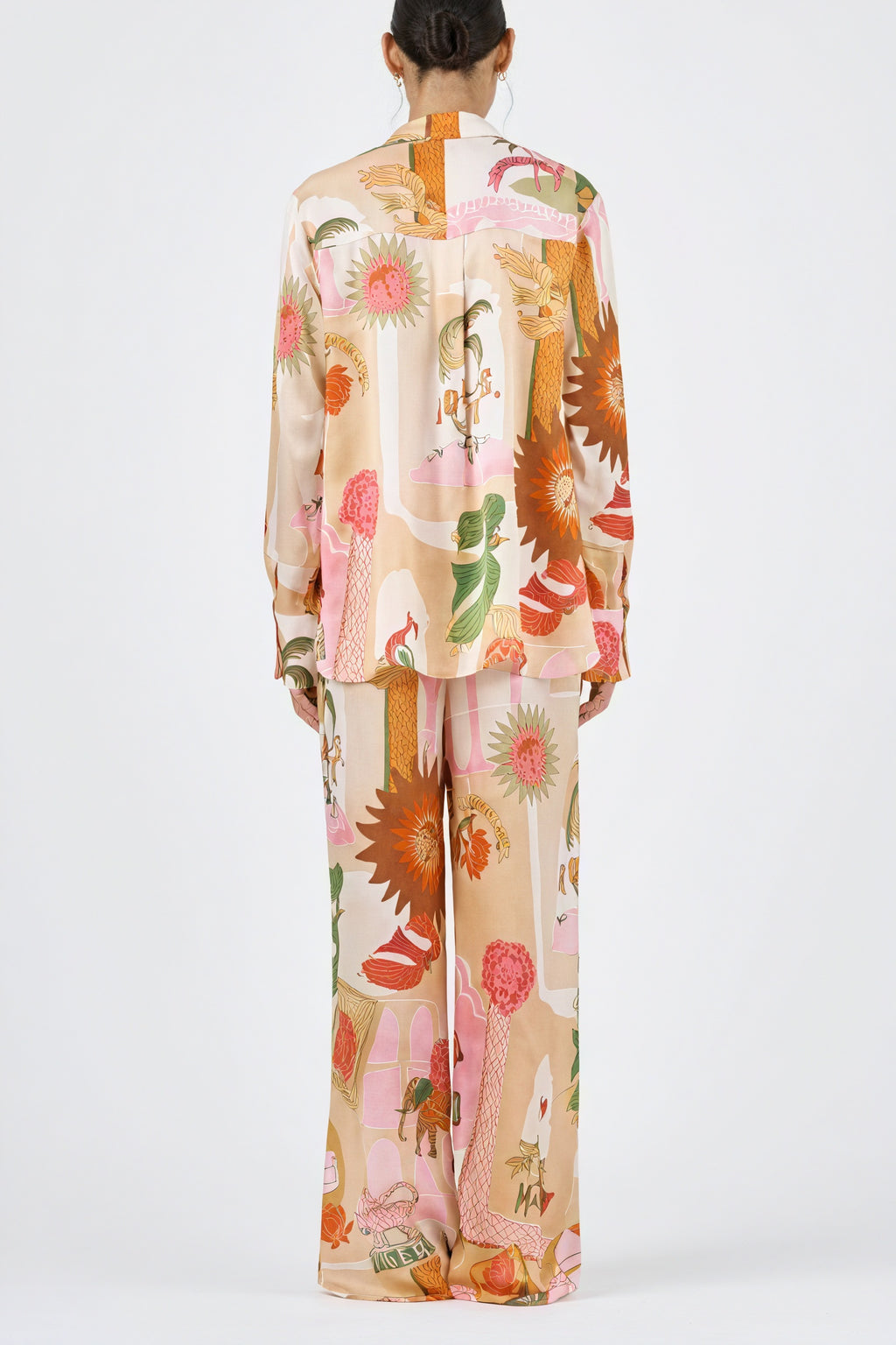 Pigiama di Seta Stampa Vivace