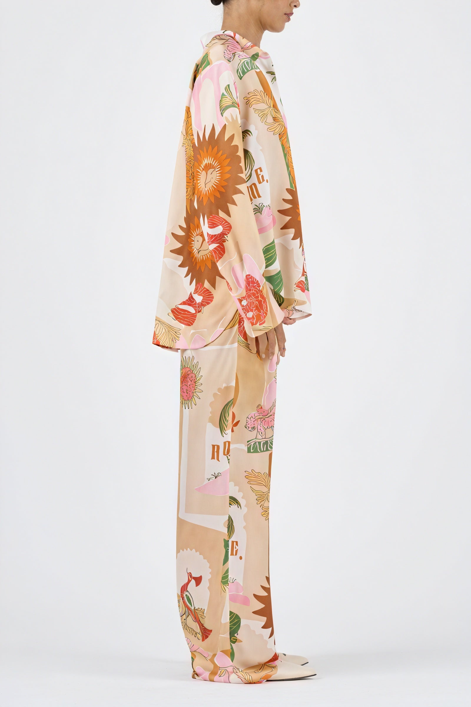 Pigiama di Seta Stampa Vivace