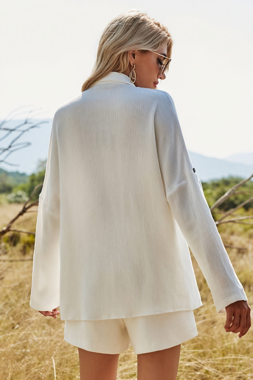 Completo Camicia e Shorts Texturizzati