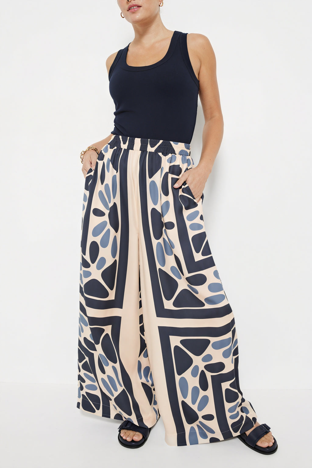 Camicia Astratta Manica Corta