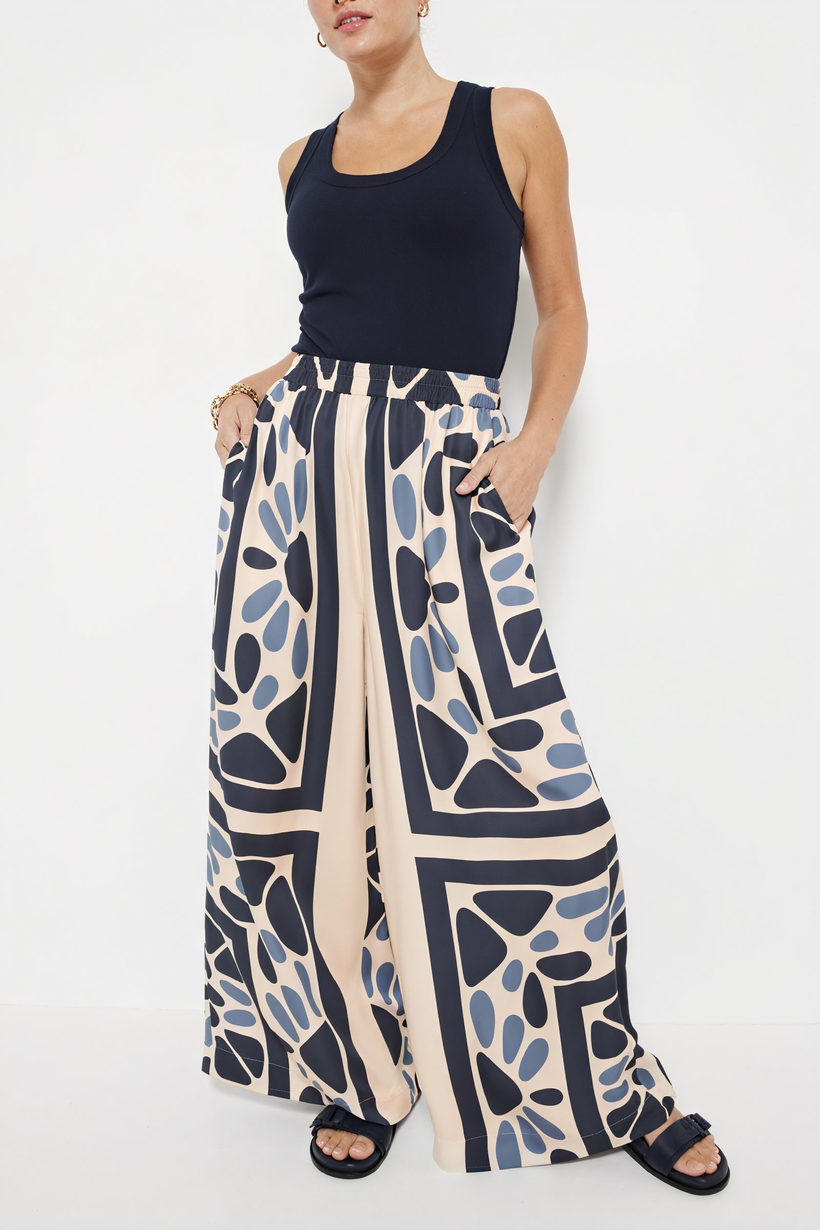 Camicia Astratta Manica Corta