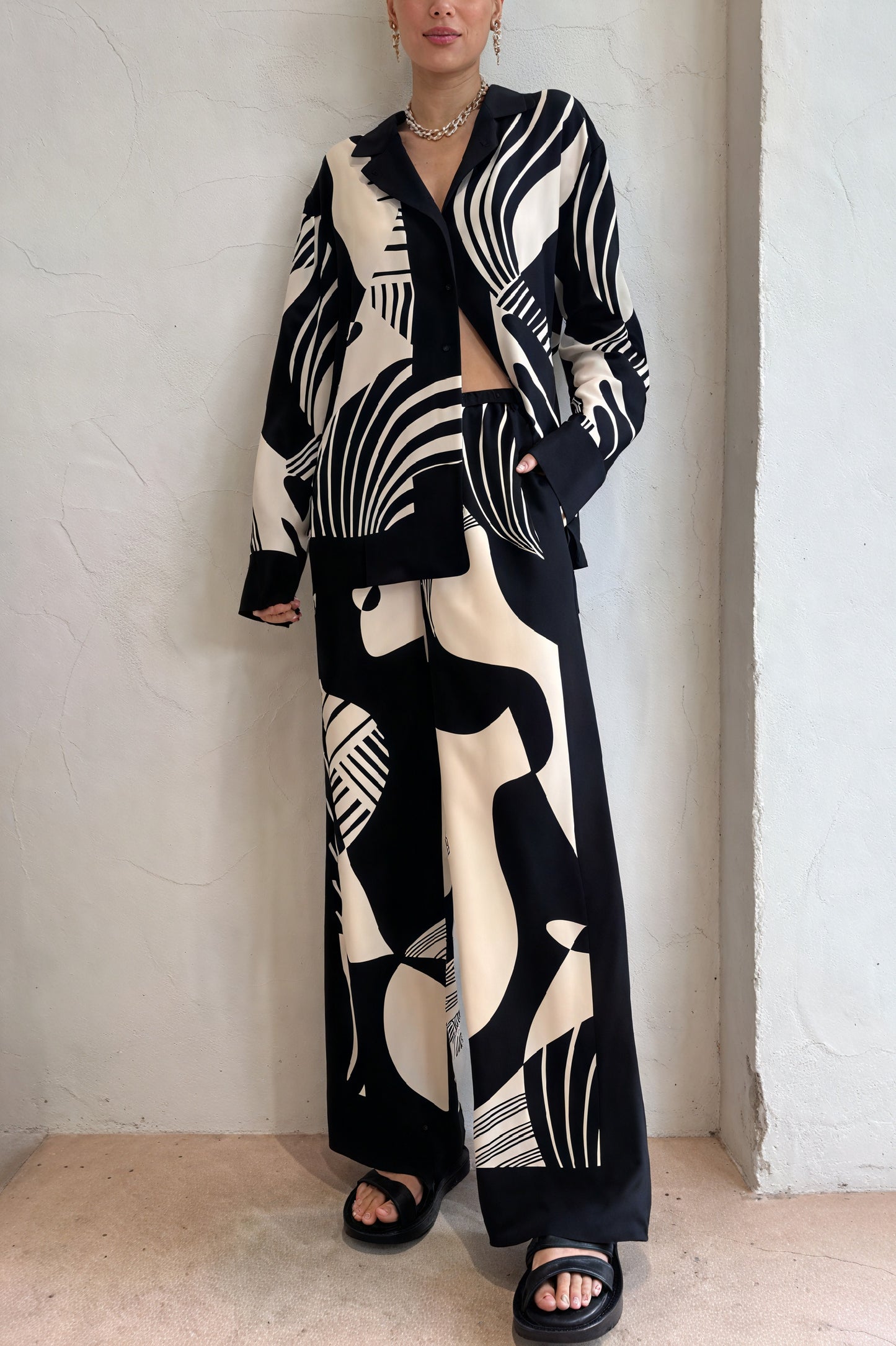 Completo Pantalone Palazzo Artistico