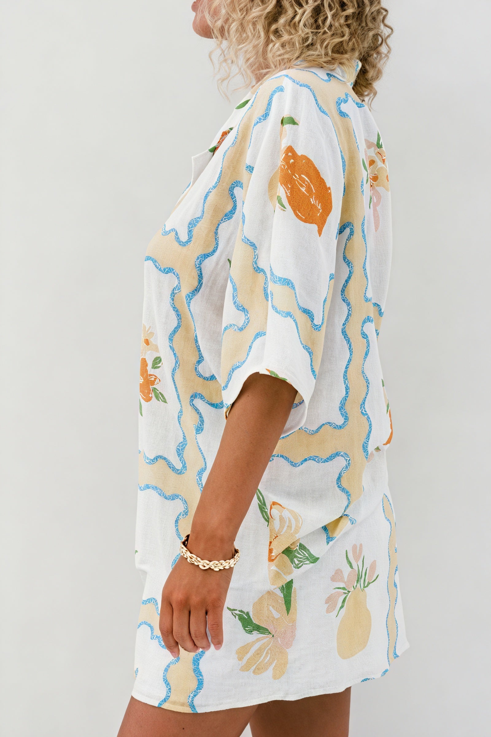 Completo Camicia e Shorts con Stampa Floreale