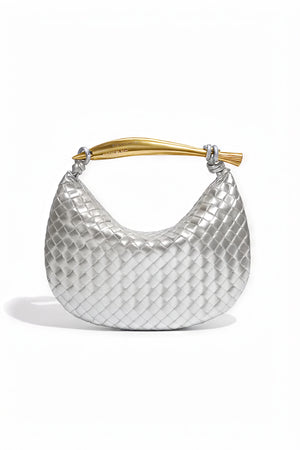 Borsa Intrecciata a Mezzaluna: Eleganza Dorio Moda