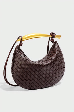 Borsa Intrecciata a Mezzaluna: Eleganza Dorio Moda
