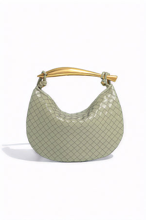Borsa Intrecciata a Mezzaluna: Eleganza Dorio Moda