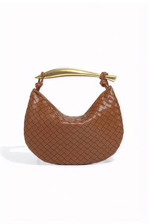 Borsa Intrecciata a Mezzaluna: Eleganza Dorio Moda