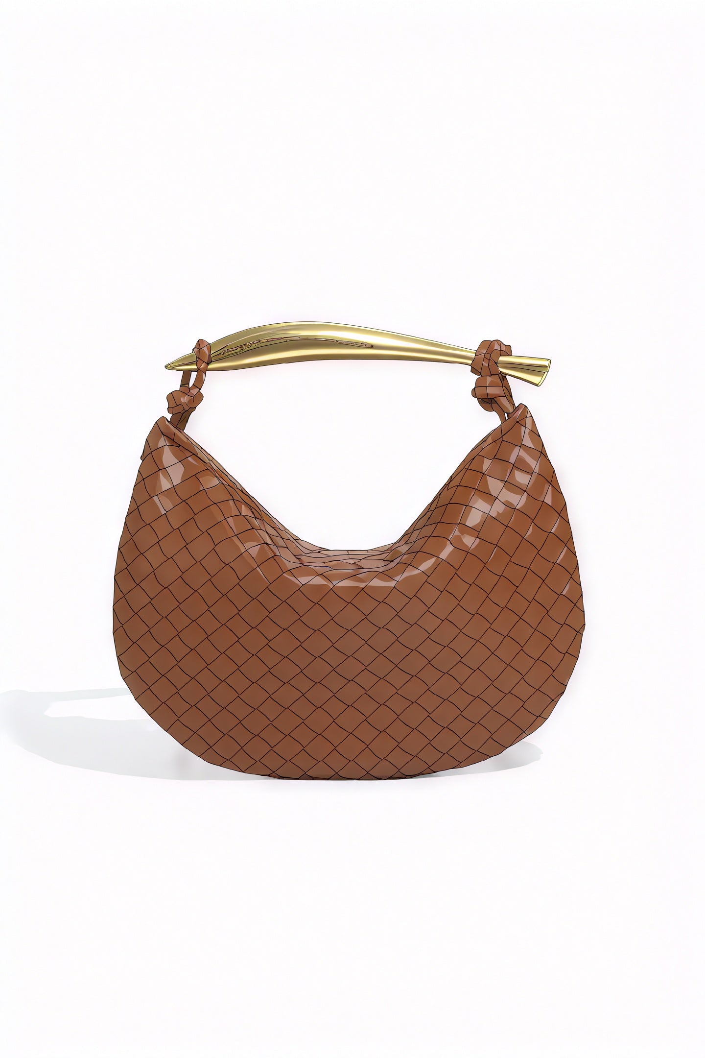 Borsa Intrecciata a Mezzaluna: Eleganza Dorio Moda