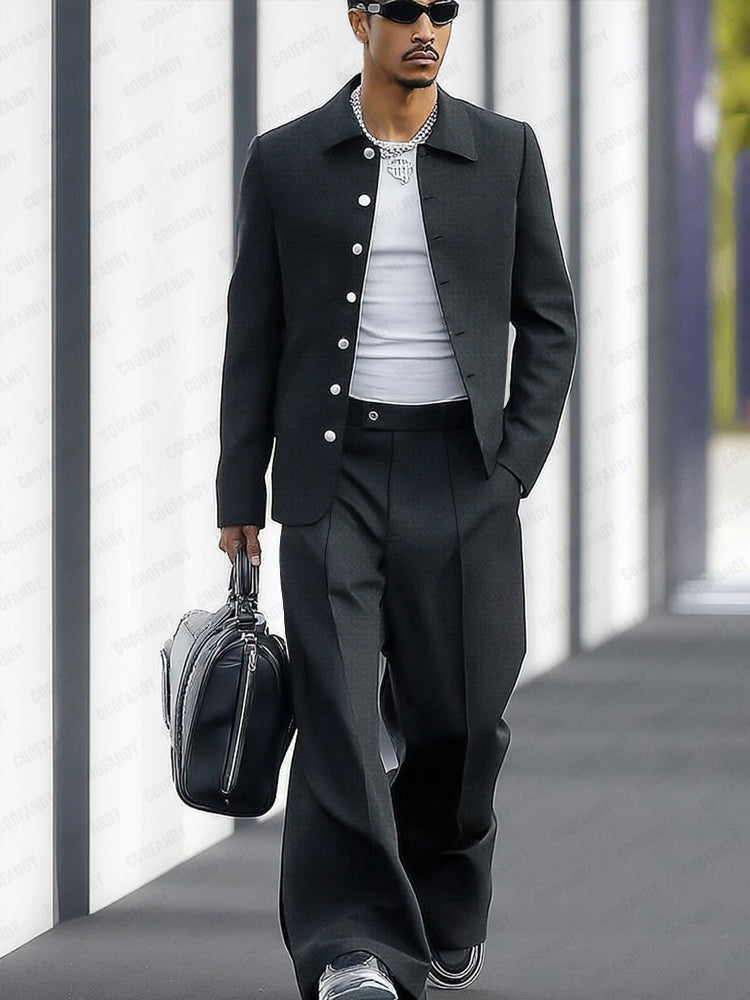 Gordon Completo Tailleur Gamba Larga Stile Moderno