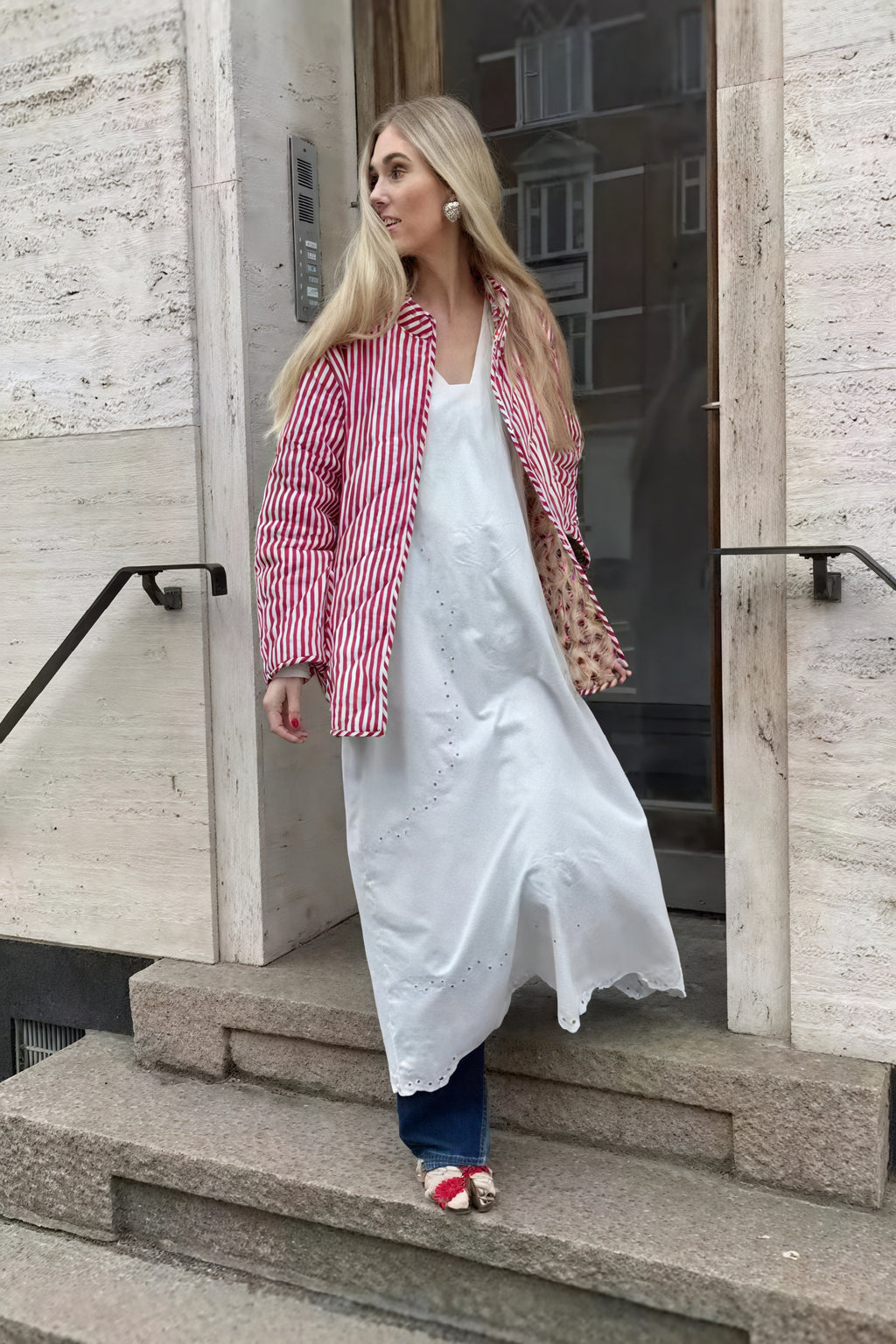 Giacca Trapuntata Reversibile con Cintura