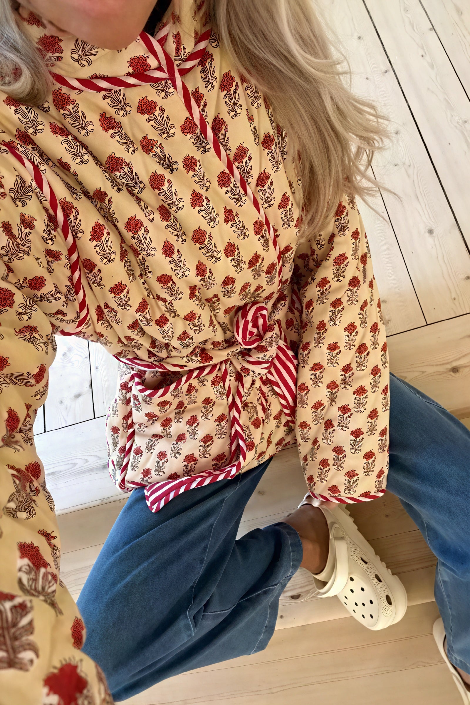 Giacca Trapuntata Reversibile con Cintura