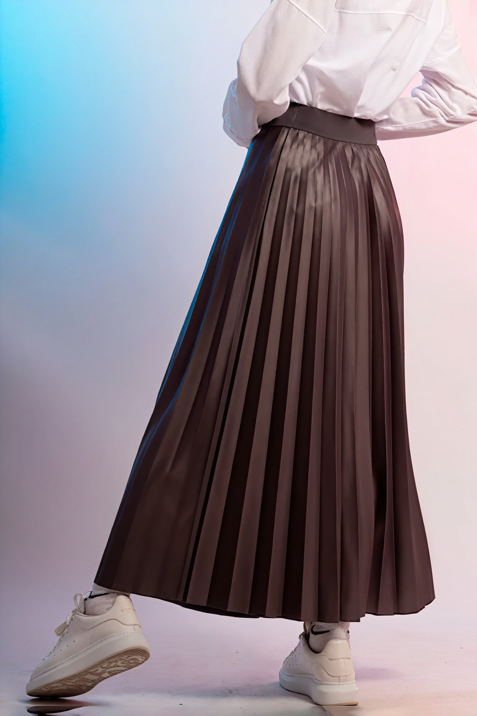Gonna Midi Plissettata A-Line