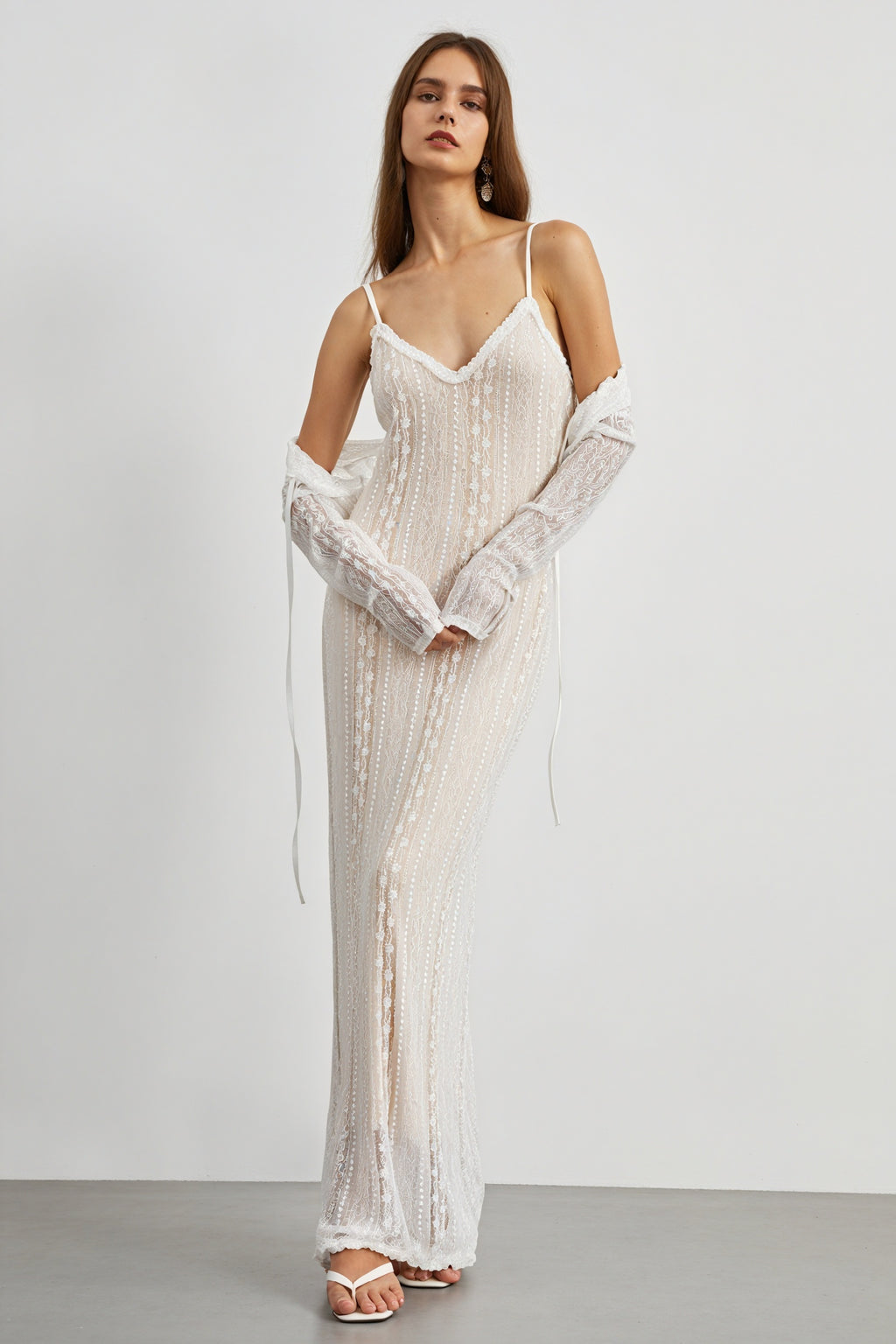 Abito Lungo Bohémien con Bolero Coordinato