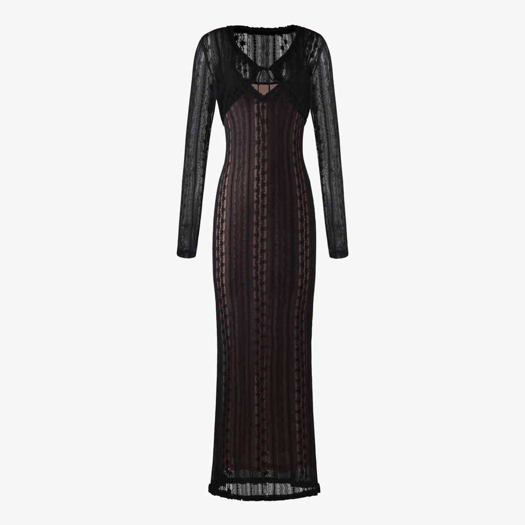 Abito Lungo Bohémien con Bolero Coordinato