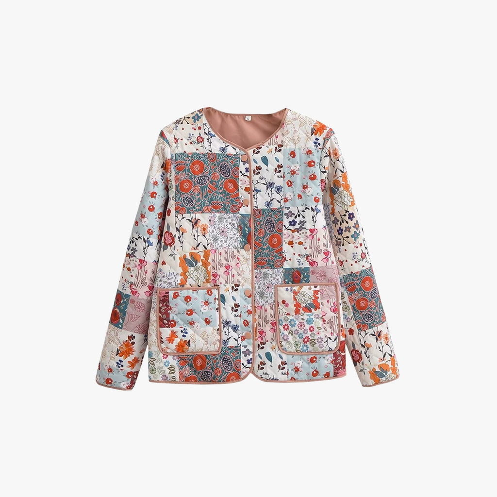 Giacca Patchwork Floreale Stile Bohémien