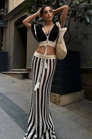 Top Crochet & Gonna a Vita Alta
