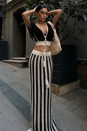 Top Crochet & Gonna a Vita Alta