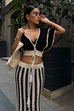 Top Crochet & Gonna a Vita Alta