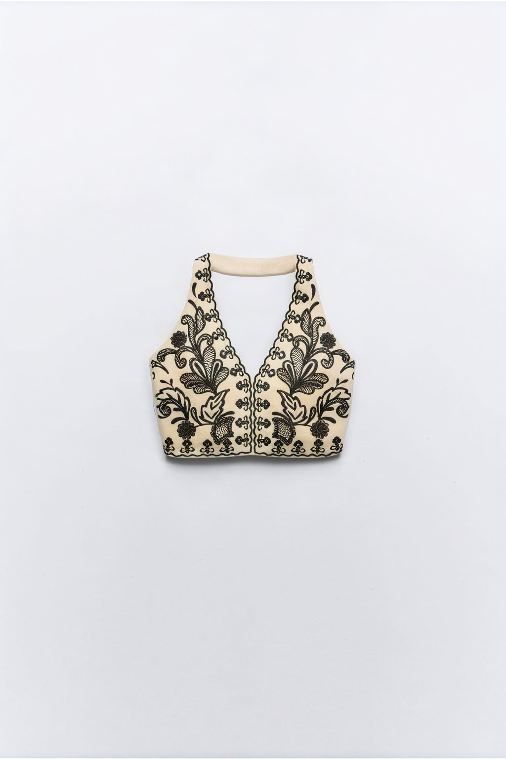 Top Halter Ricamato e Gonna, Stile Bohemien