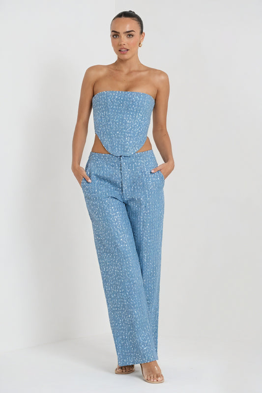 Completo Elegante con Paillettes