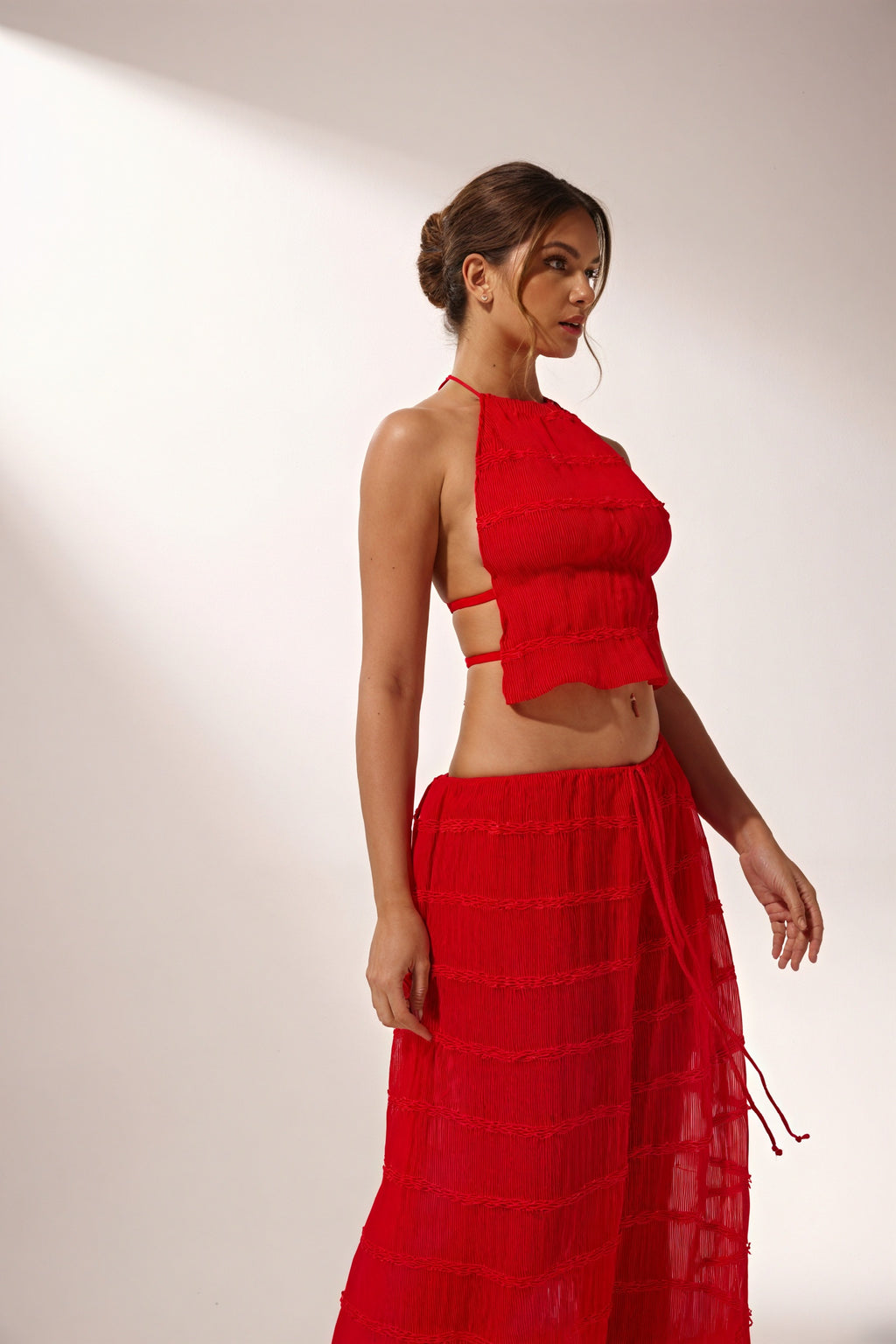 Completo Chic: Top Halter & Gonna Maxi