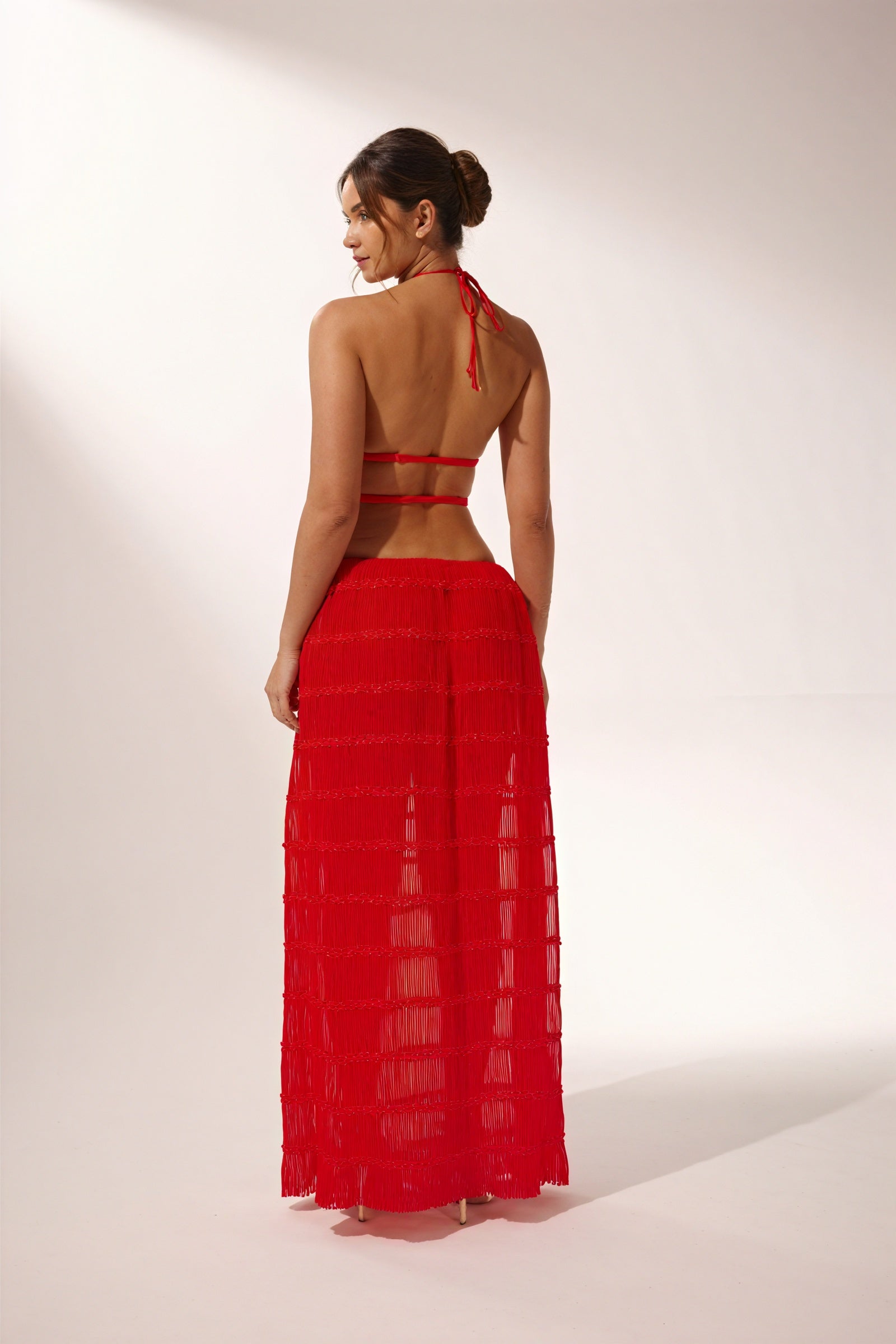 Completo Chic: Top Halter & Gonna Maxi