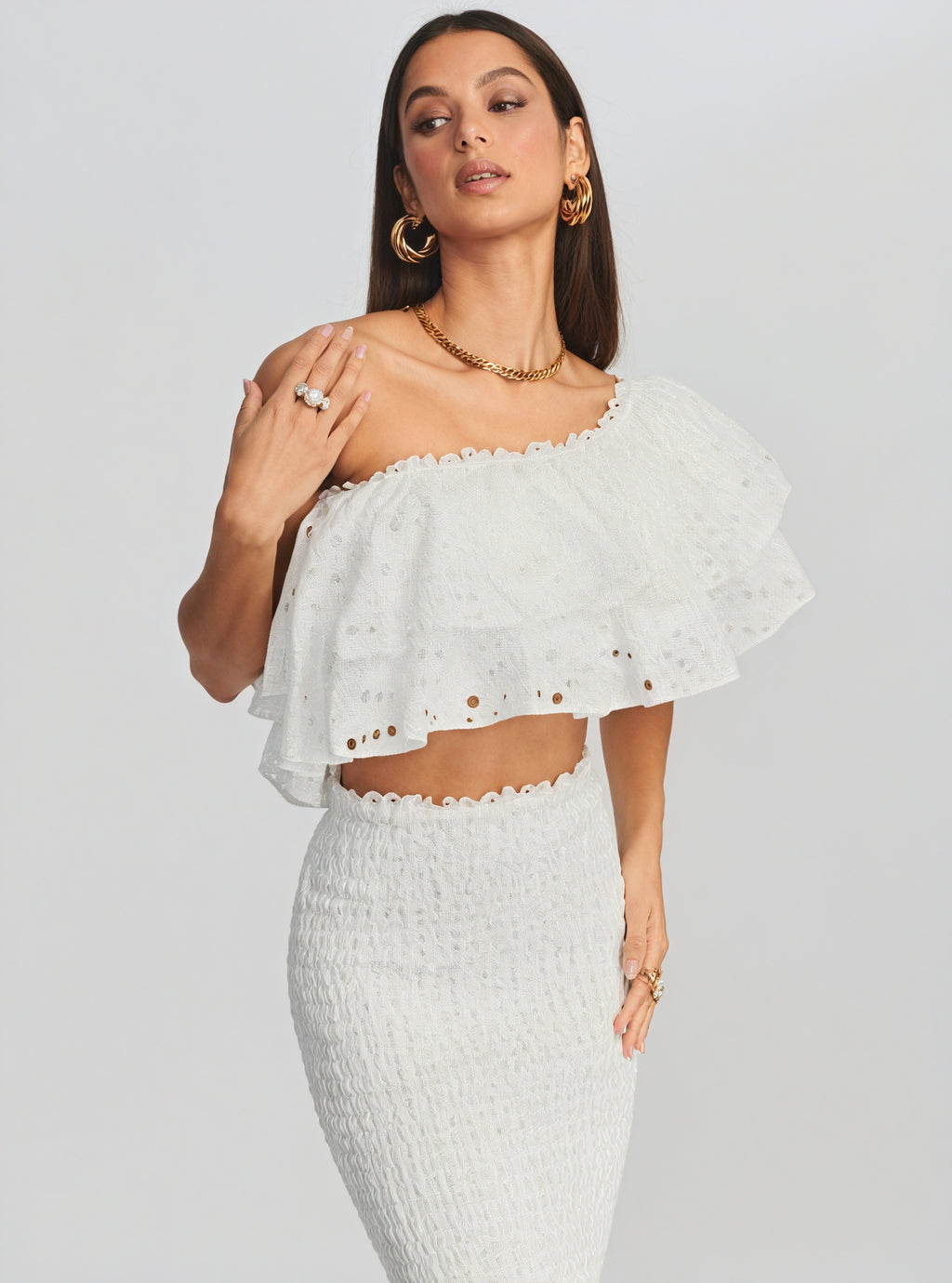 Eleganza Estiva: Top & Gonna con Volant