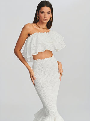Eleganza Estiva: Top & Gonna con Volant